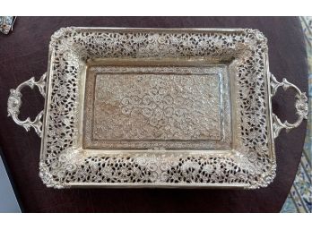 Persian 900 Standard Silver Footed Tray