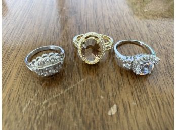 3 Costume Rings