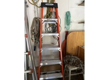 Orange Werner Ladder 6ft