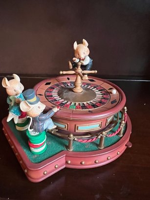 Enesco Musical Roulette Wheel 'we're In The Money'