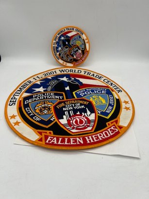 A Pair Of 911 Patches Fallen Hereos