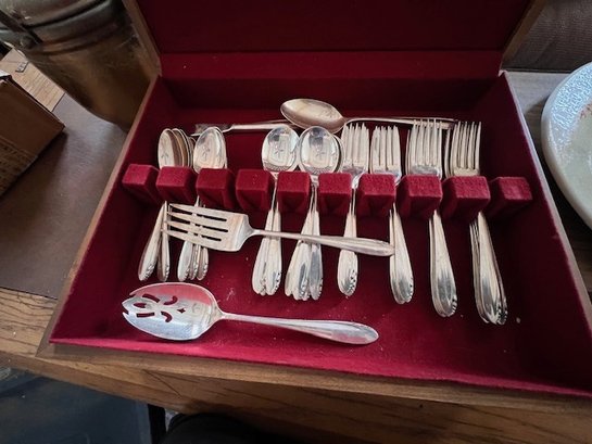 Heirloom Sterling Silver Service For 12 And A Few Serving Pieces  Barely Used