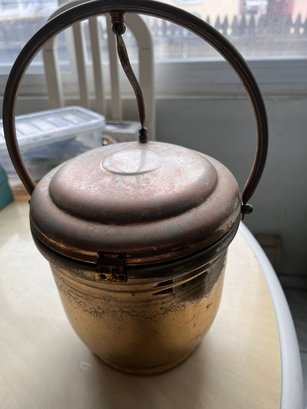 Mid Century Brass Ice Bucket