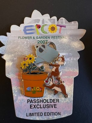 Epcot Passholder Exclusive Limited Edition Flower Garden Festival 2007