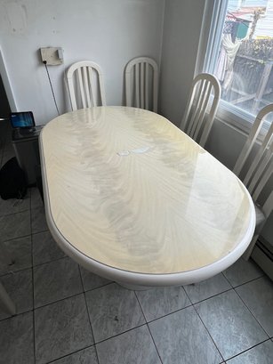 Great Dining Table With 6 Chairs And A Leaf