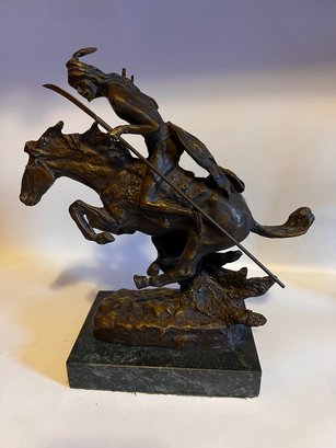 'Cheyenne' Frederic  Remington Bronze Sculpture.