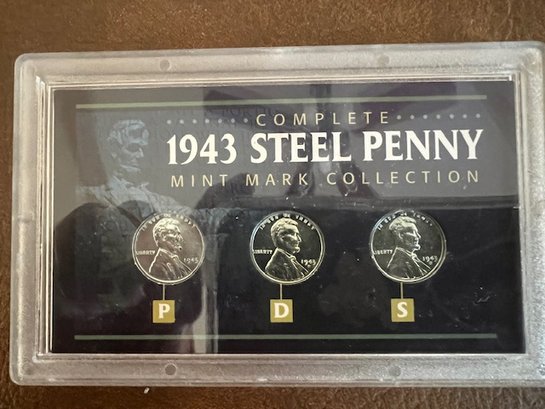 Steel Pennies 1943 Mint Mark Collection