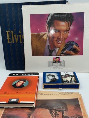 Exceptional Lot Of Elvis Presley Stamps, Card Decks NIB,