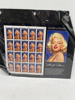 A Sheet Of Marilyn Monroe Stamps