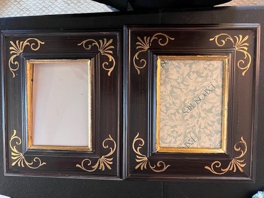A Pair Of Hand Painted 8 X 10 Frames From Italy Made For Exposures