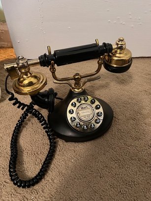 A French Vintage Rotary Dial Converted Phone Model 095