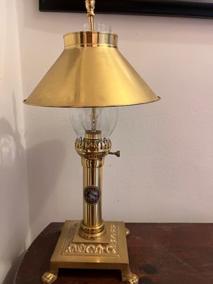 Brass Table Lamp 1 St Class Only SS Titanic 1912 Reproduction (2ND OF 3)