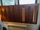 A Pair Of Cherry Wood Window Shutters