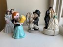 4 Wedding Couple Cake Toppers And Salt And Pepper Shaker