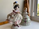 2 Hand Painted Made In Germany Porcelain Figurines