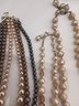 Pearls In All Shades Multi Strands, Elegant 7 Necklaces