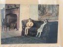 An Original Wallace Nutting Hand Colored Photograph 'Her First At Home' Excellent Frame