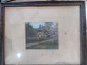 An Original Cottage By Wallace Nutting Hand Colored Photograph Framed Untitled