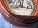 A Pair Of 4 X 5 Oval Framed Fashion Prints Godey's