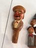 A Group Of 4 Hand Carved Made In Denmark Bottle Toppers/corks