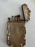 A Group  Of Vintage Lighters Ronson, Zippo And A Hand Panted Match Holder Nippon