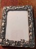 A Pair Of 1970's Photo Frames One Oval 4 X5 One Pewter With Cats 5 X 7'