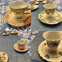4 Vintage China Tea Cups