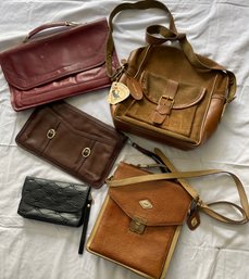 5 Vintage Leather Bags