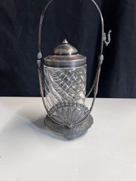 Vintage Pickle Jar Silverplate