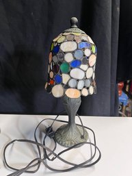 Tiffany Style Table Lamp Approx 14' Tall With Bulb