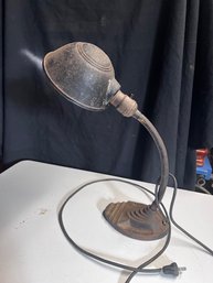 Industrial Cast Iron Metal Ashtray Table Lamp