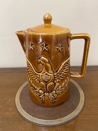 Made In Japan Eagle Embossed Covered Pitcher