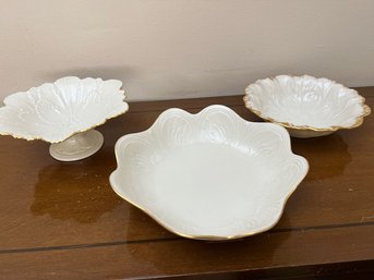 A Group Of 3 Lenox Bowls