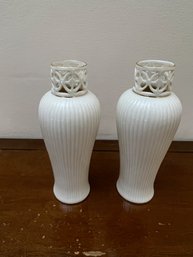 A Pair Of Lenox Bud Vases