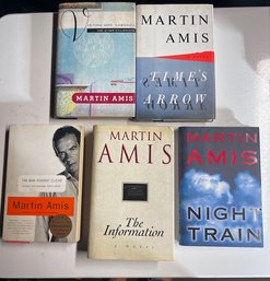 Martin Amis Group Of 5 Books, One Signed By Elizabeth Wurtzel, From Estate