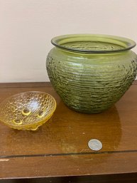 2 Vintage Glass Bowls