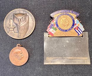 Group Of Vintage Medals 2 Ophthomolgic 1929 And Franz Josef Medal 1898