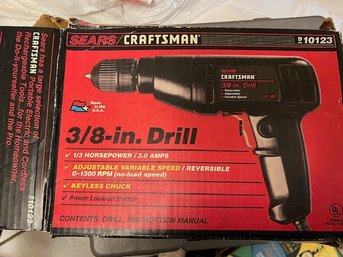 Craftsman 3/8 In Drill In Box