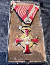 Austrian Military Merit Cross 1849 ~ Awarded In 1916 During WWI
