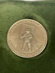 14Kt  ~ 15 Gram US Space Ship Apollo 11 Moon Landing Gold Coin 1969  *Hudson Technologies