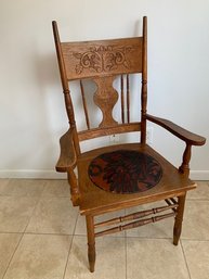 Early 20th Century Oak Arm Chair