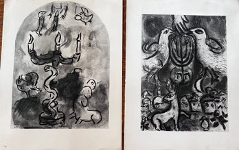 Black And White Chagall Lithographs From Folio