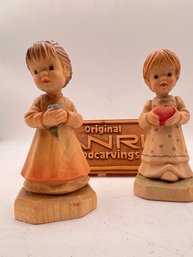 2 ANRI Made In Italy Figurines Angel Girls By Sarah Kay