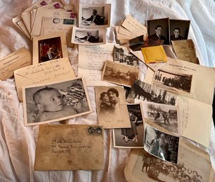 Group Of Vintage Photos And Ephemera