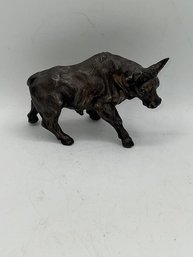 Silver Bull Figurine