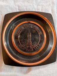Small Empire State Building Tray Appro 3' Diameter Made At Hyde Park