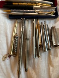 Large Group Of Vintage Pens Including Bates Schaefer Etc