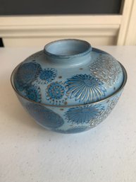 Hand Painted Gilt Covered Bowl Approx 5'