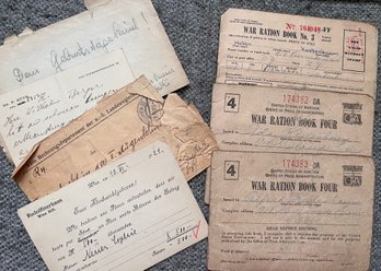 War Ration Books And Ephemera