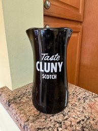 Taste Cluny Scotch  Ceramic Pourer Blended Scotch Whiskey 86.6 Proof